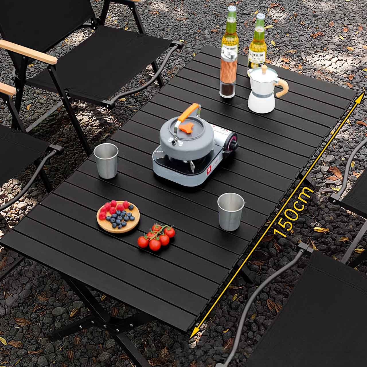 folding chairs and tables